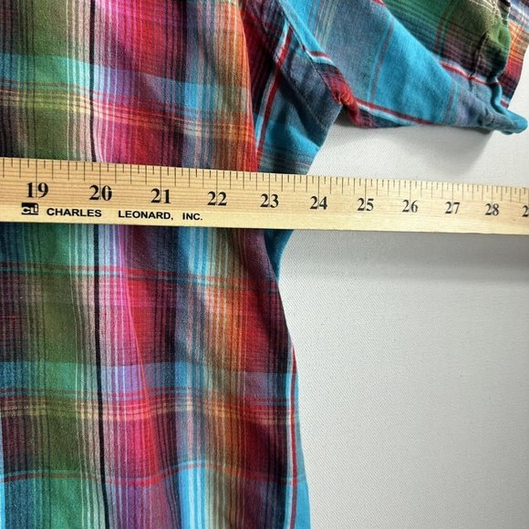 Polo Ralph Lauren Shirt Men’s Size XL Plaid Custom Fit Linen Blend Button Down - Picture 8 of 9